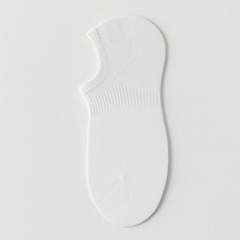 Solid Color Thin Cotton Mesh Breathable Sport Ankle Socks(9 Pairs)