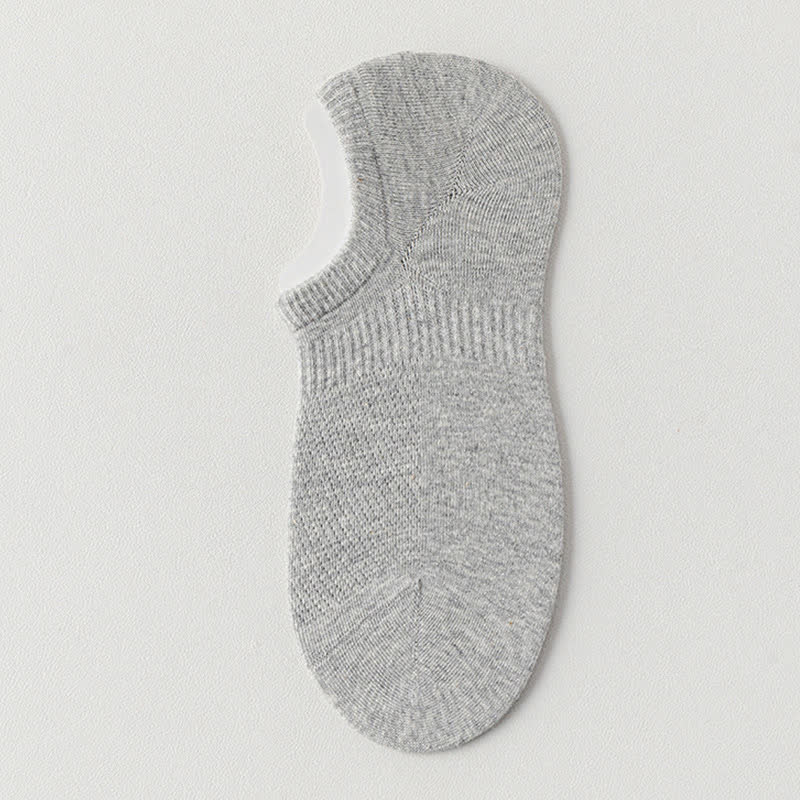 Solid Color Thin Cotton Mesh Breathable Sport Ankle Socks(9 Pairs)