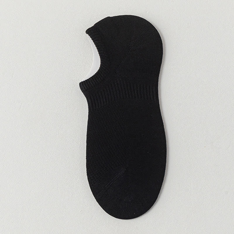 Solid Color Thin Cotton Mesh Breathable Sport Ankle Socks(9 Pairs)