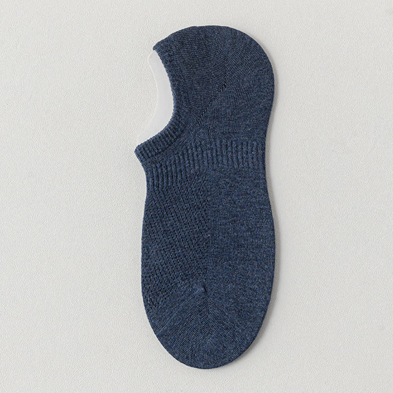 Solid Color Thin Cotton Mesh Breathable Sport Ankle Socks(9 Pairs)