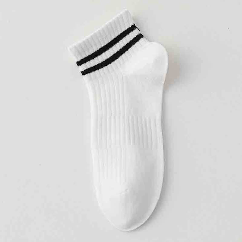 Striped Thin Cotton Breathable Ankle Sports Socks(6 Pairs)