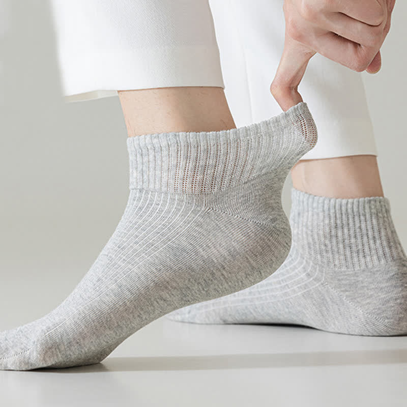 Striped Thin Cotton Breathable Ankle Sports Socks(6 Pairs)