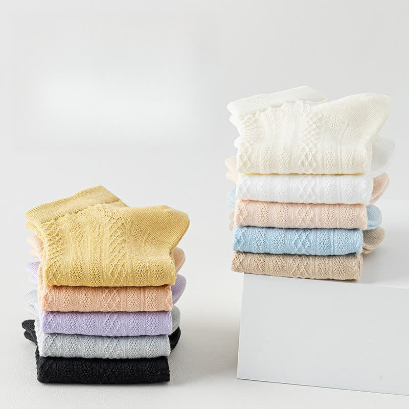 Breathable Lightweight Delicate Mesh Ankle Socks(10 Pairs)