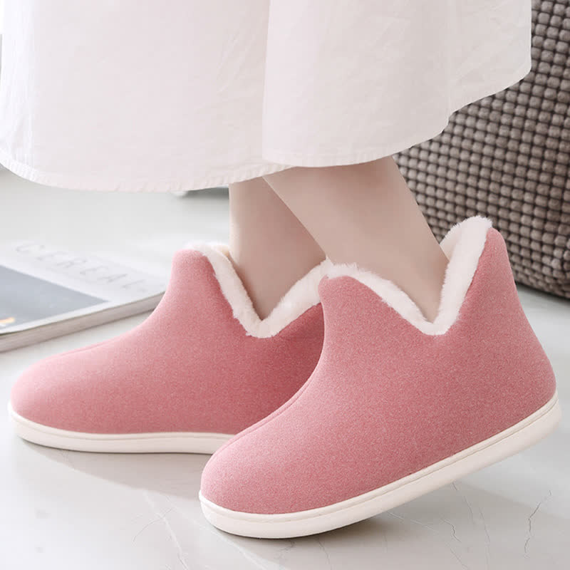 Solid Color High Top Warm Slippers - image 13