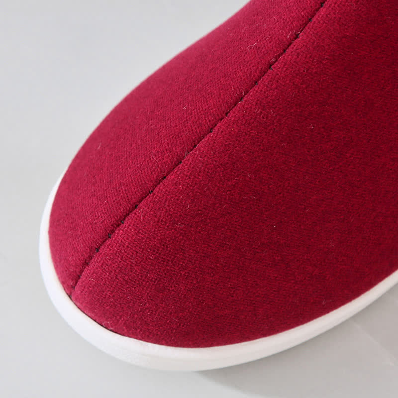 Solid Color High Top Warm Slippers - image 11