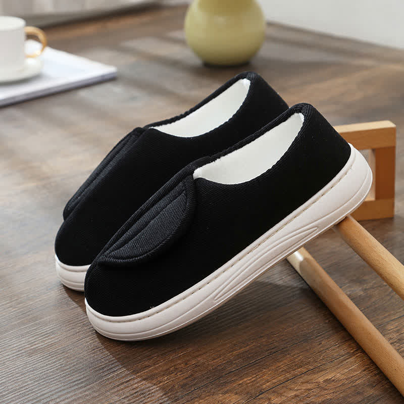 Plus Size Non-Slip Velcro Warm Slippers