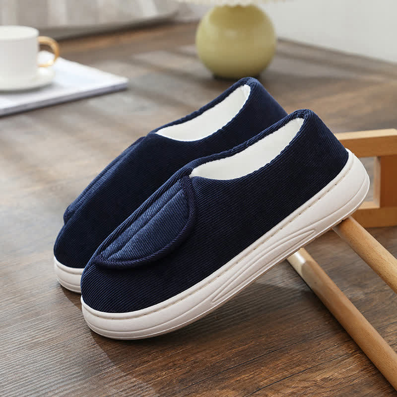 Plus Size Non-Slip Velcro Warm Slippers