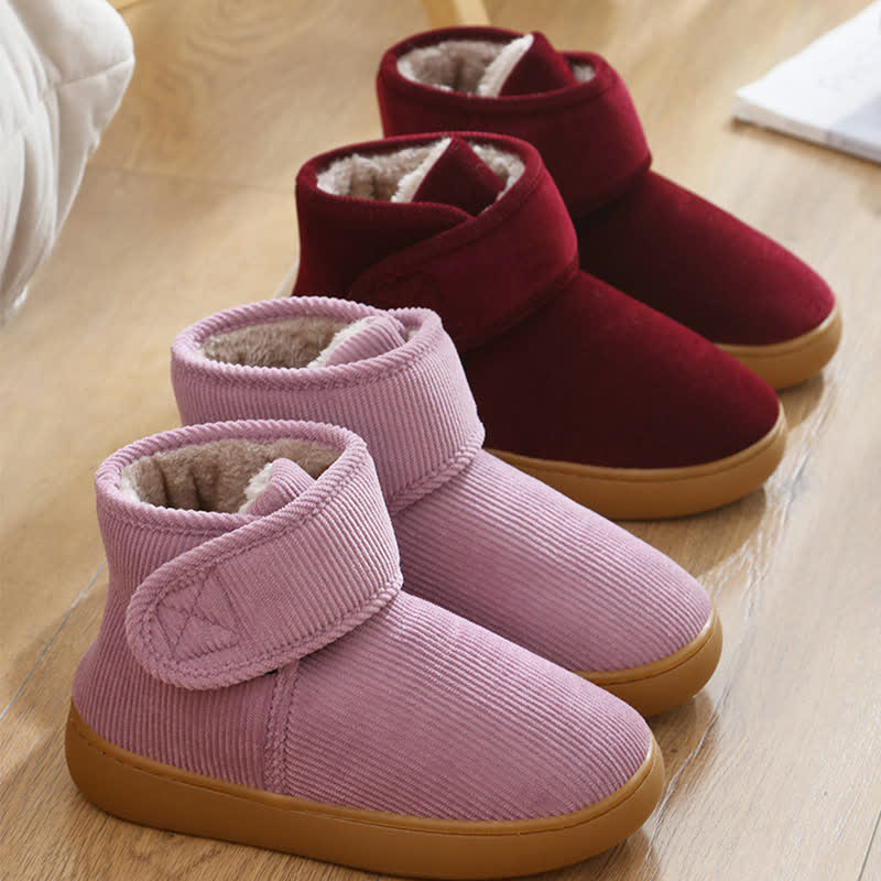 Velcro High Top Warm Indoor Slippers