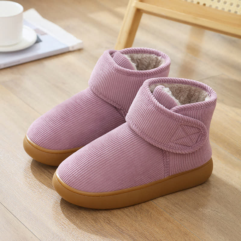 Velcro High Top Warm Indoor Slippers