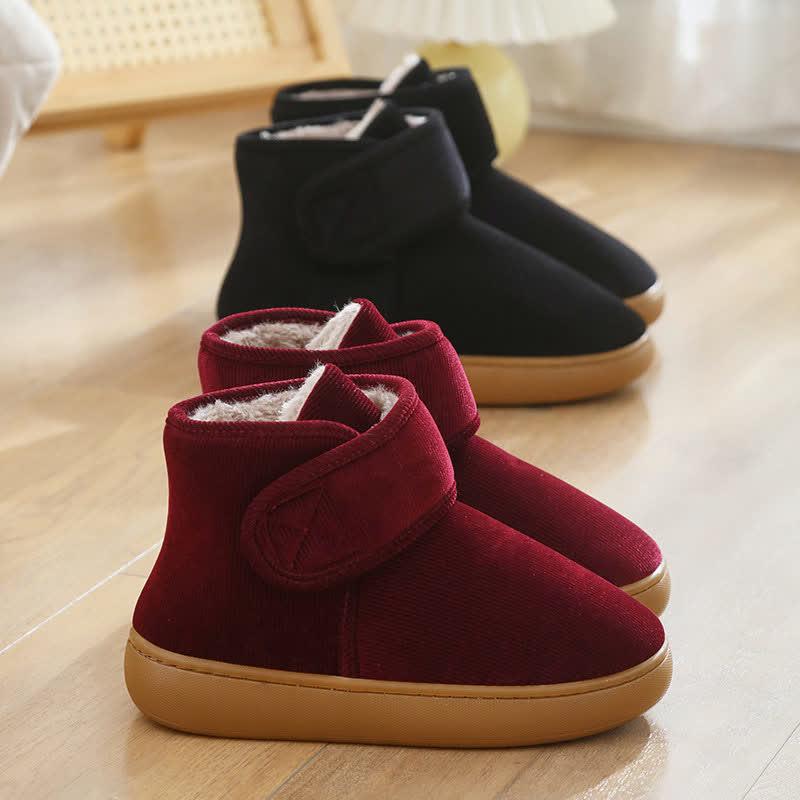 Velcro High Top Warm Indoor Slippers