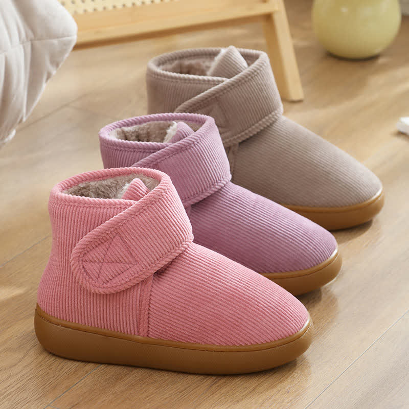 Velcro High Top Warm Indoor Slippers