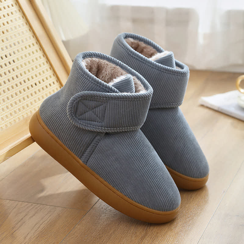 Velcro High Top Warm Indoor Slippers