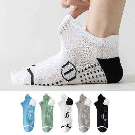 Plusock Plus Size Cotton High Elastic Ankle Compression Socks(5 Pairs)