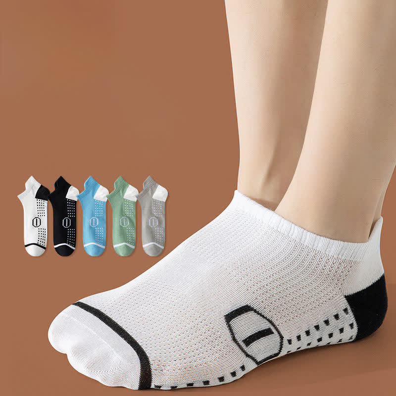 Plus Size Cotton High Elastic Ankle Compression Socks(5 Pairs)