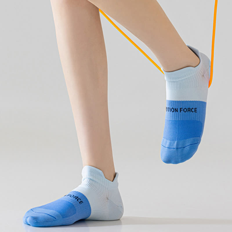 Color Block Letter Print Ankle Compression Socks(8 Pairs)