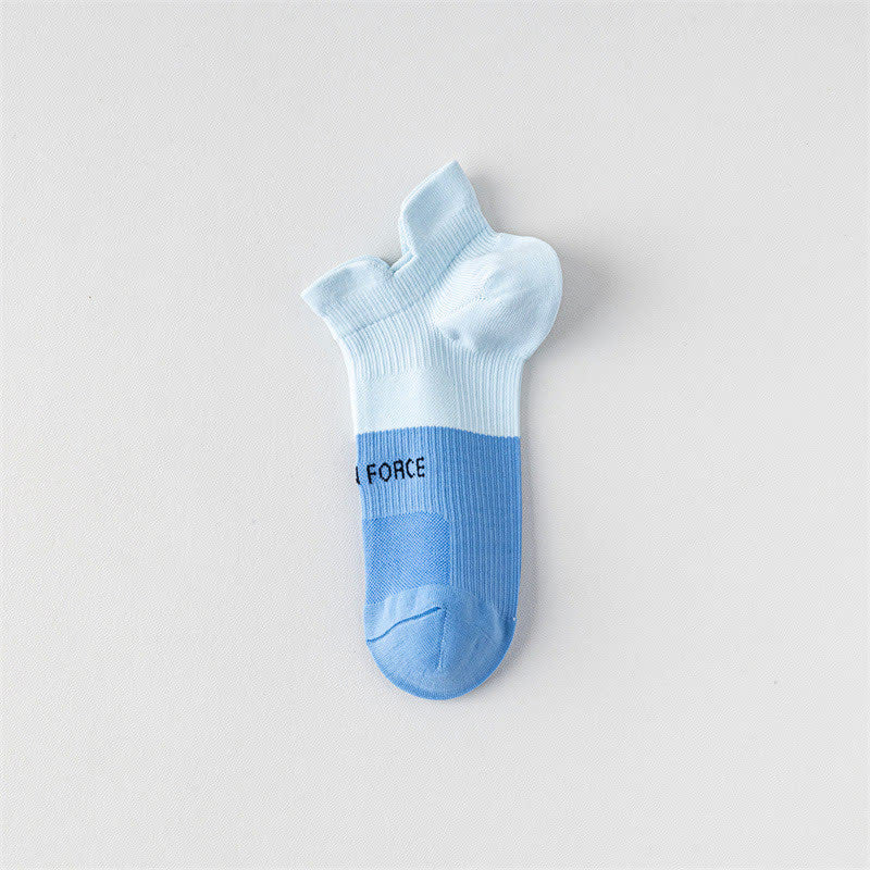 Color Block Letter Print Ankle Compression Socks(8 Pairs)