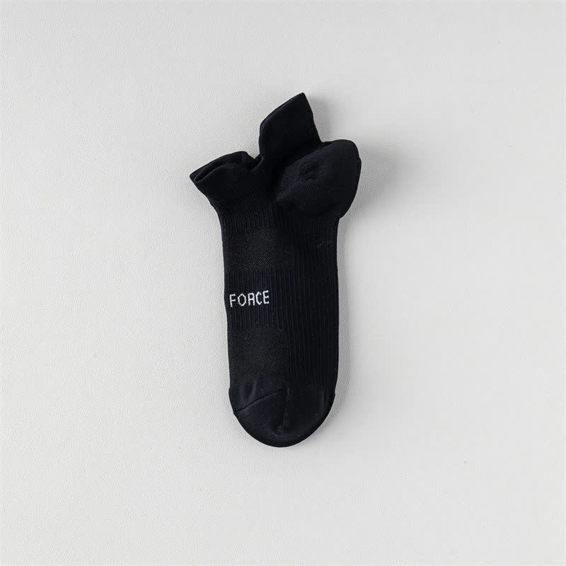 Color Block Letter Print Ankle Compression Socks(8 Pairs)