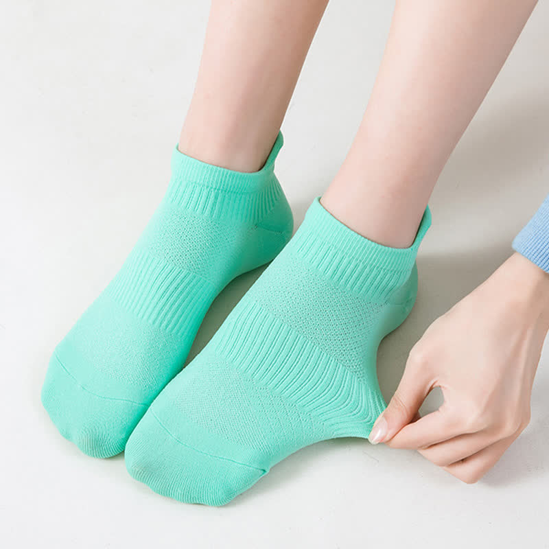 Solid Color Quick-drying Running Ankle Compression Socks(8 Pairs)