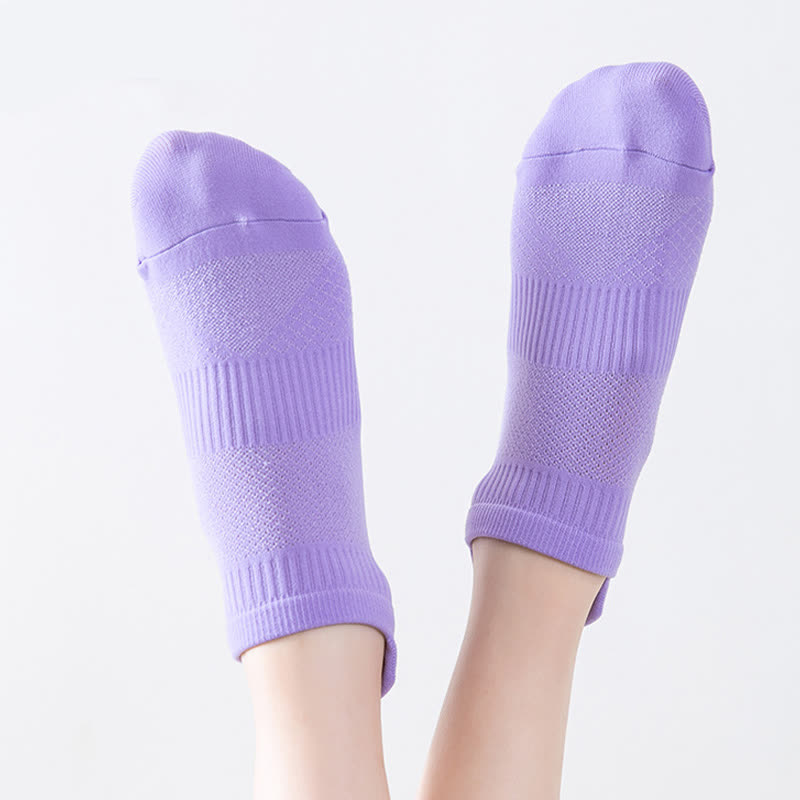 Solid Color Quick-drying Running Ankle Compression Socks(8 Pairs)