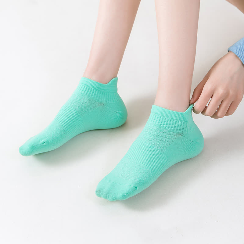 Solid Color Quick-drying Running Ankle Compression Socks(8 Pairs)
