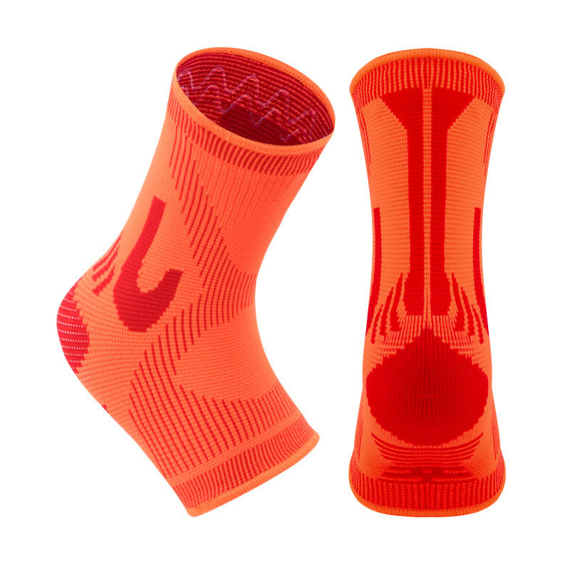 Striped Stretch Sports Knit Ankle Braces