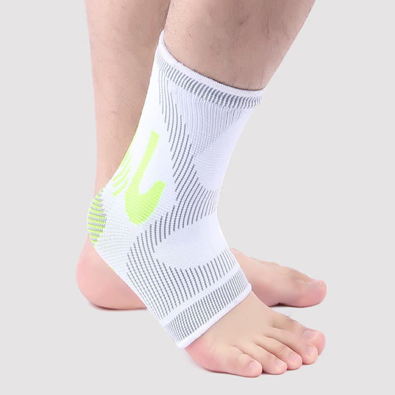 Striped Stretch Sports Knit Ankle Braces