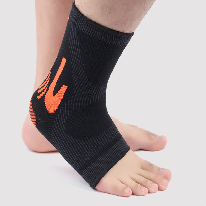 Striped Stretch Sports Knit Ankle Braces