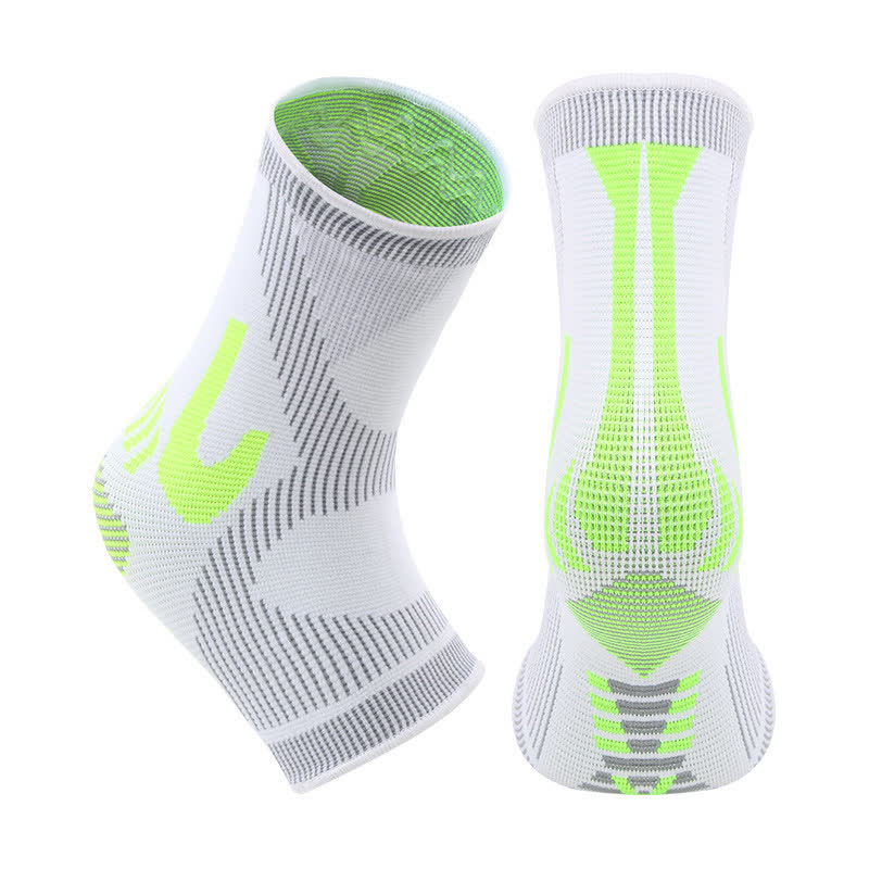 Striped Stretch Sports Knit Ankle Braces
