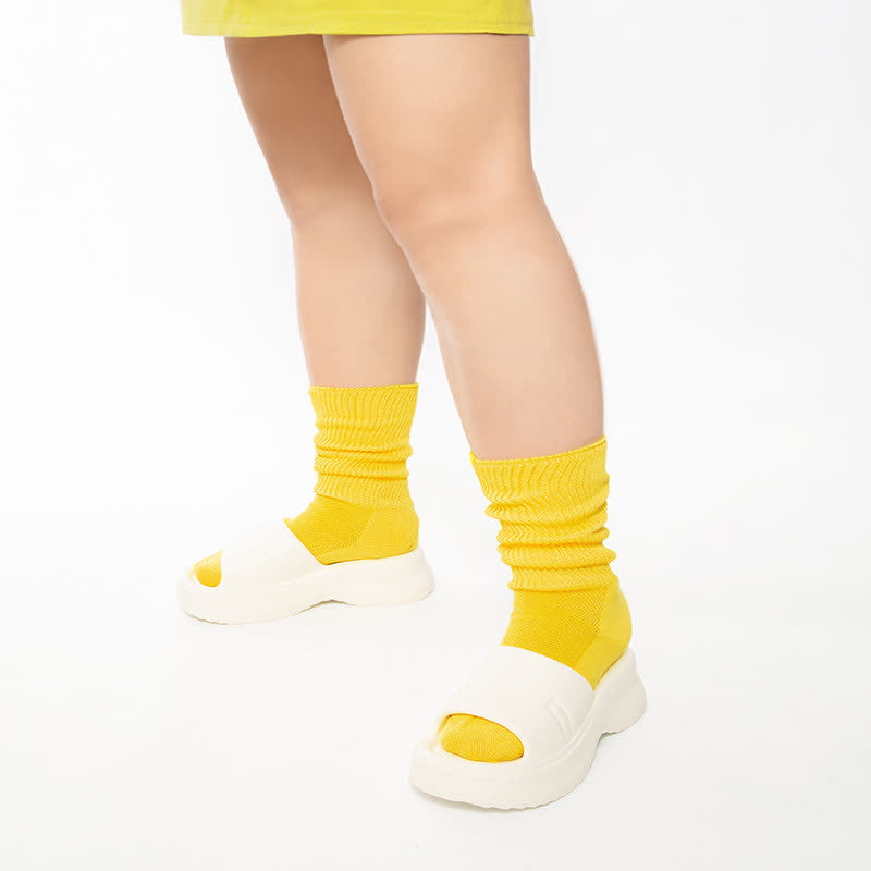 Plus Size Mesh Breathable Quarter Socks