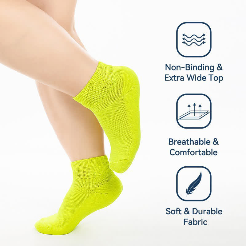 Stretch Mesh Breathable Ankle Socks(2 Pairs)