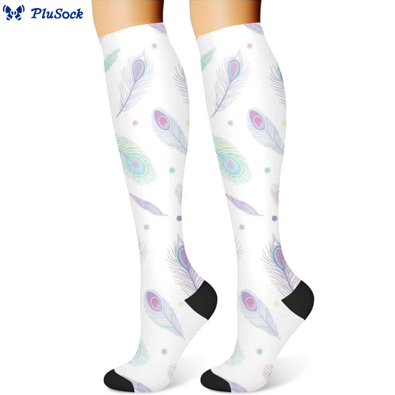 Dreamy Star Feather Compression Socks(3 Pairs)