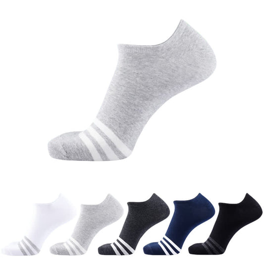 Plusock Plus Size Cotton Comfy No-show Socks(5 Pairs)