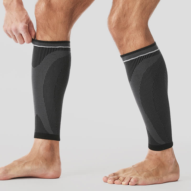 Elastic Knitted Sports Compression Calf Sleeves