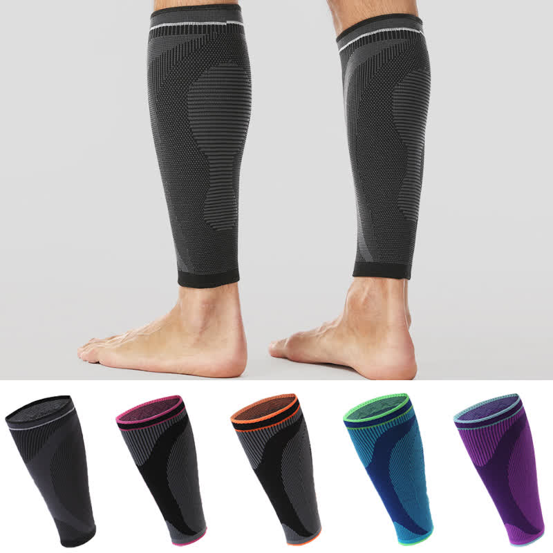 Elastic Knitted Sports Compression Calf Sleeves