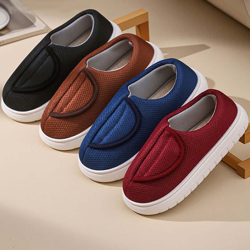 Wide Opening Mesh Slip-On Slippers