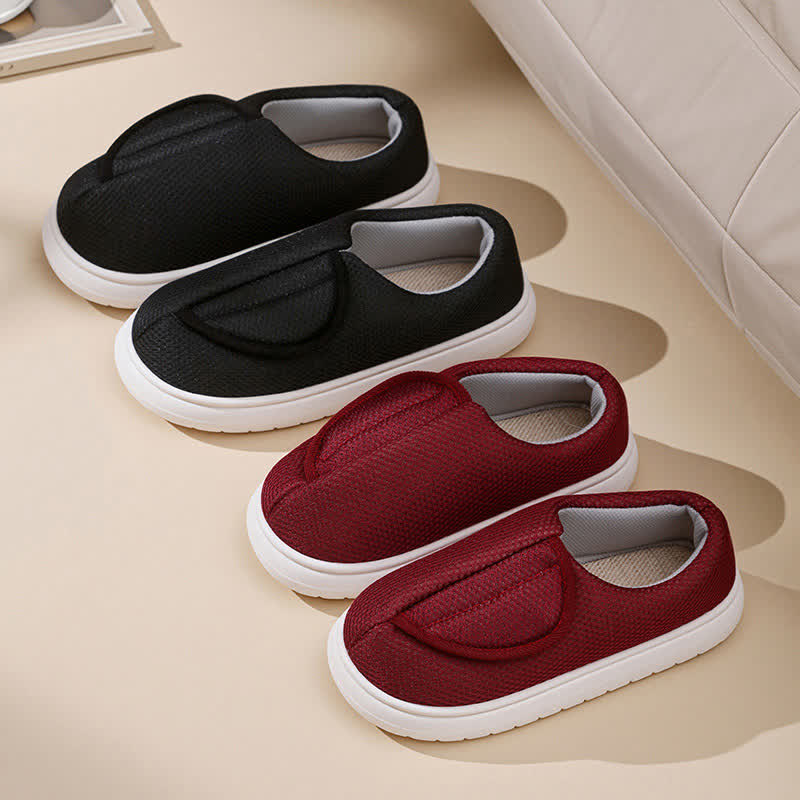 Wide Opening Mesh Slip-On Slippers