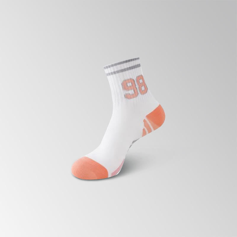 Number Graphics Print Ankle Compression Socks(8 Pairs)