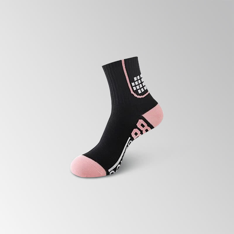 Number Graphics Print Ankle Compression Socks(8 Pairs)