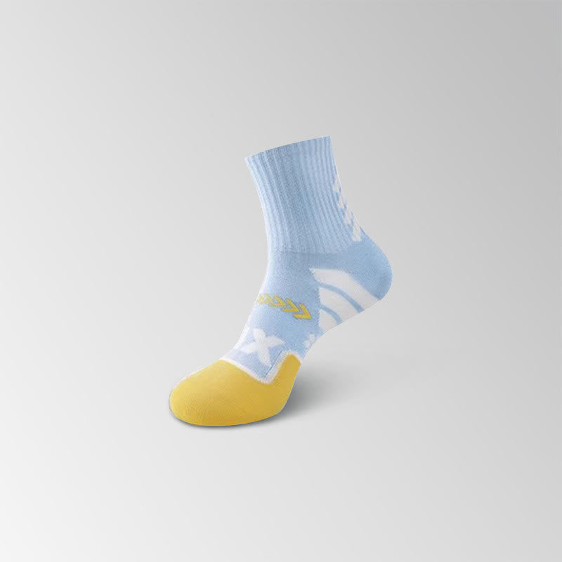 Number Graphics Print Ankle Compression Socks(8 Pairs)