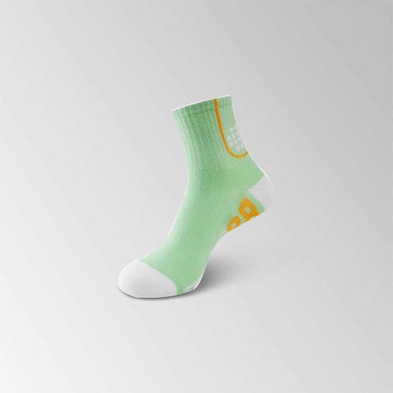 Number Graphics Print Ankle Compression Socks(8 Pairs)