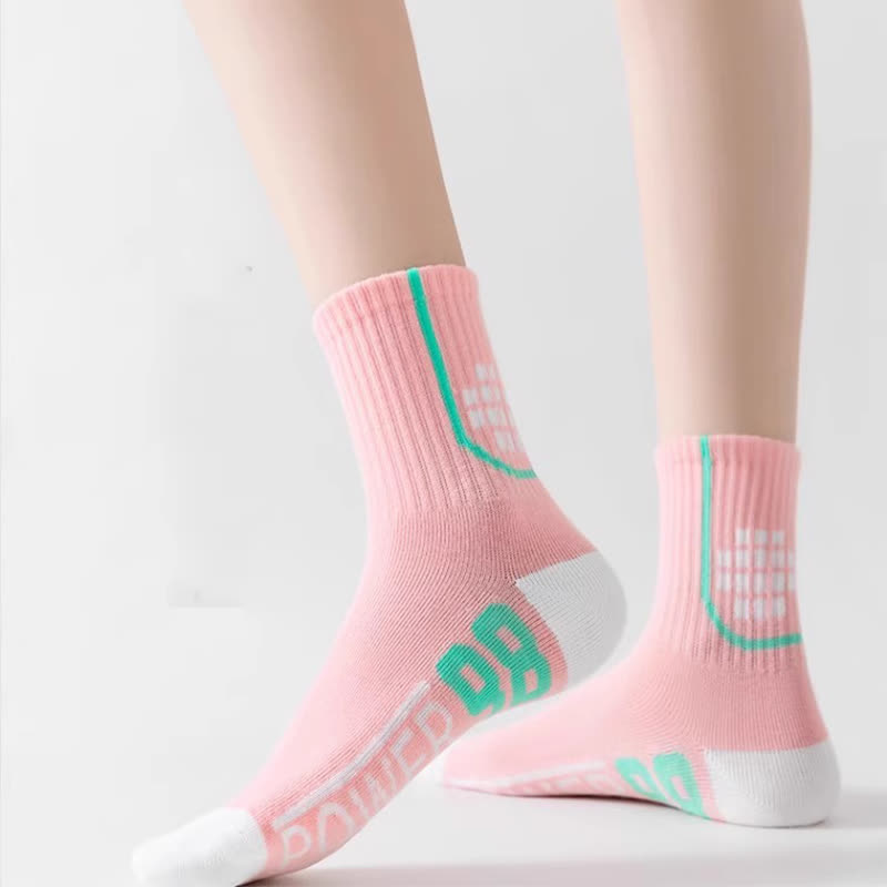 Number Graphics Print Ankle Compression Socks(8 Pairs)