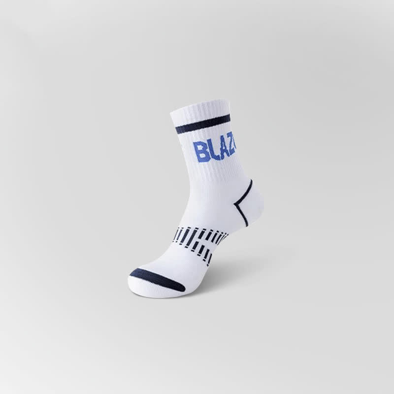 Letter Print Sports Ankle Compression Socks(5 Pairs)