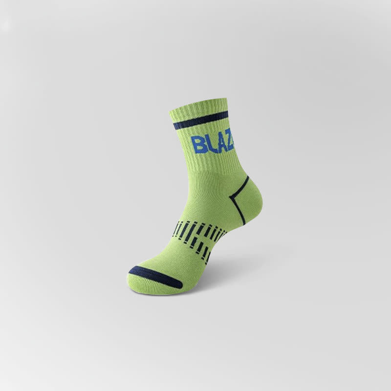 Letter Print Sports Ankle Compression Socks(5 Pairs)