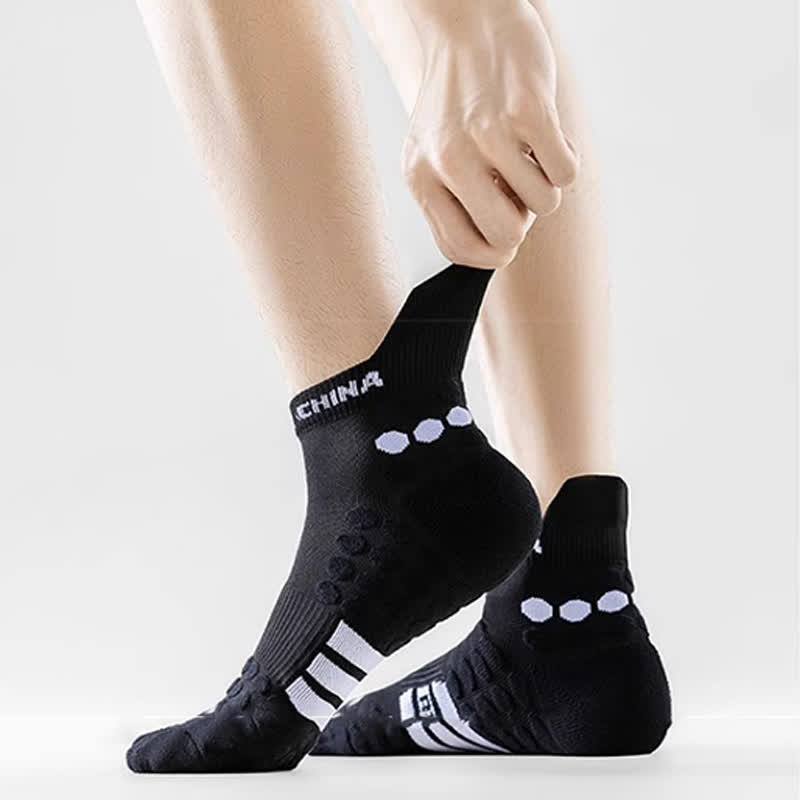 Cotton Non-slip Sports Ankle Compression Socks(4 Pairs)
