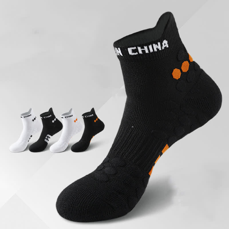 Cotton Non-slip Sports Ankle Compression Socks(4 Pairs)