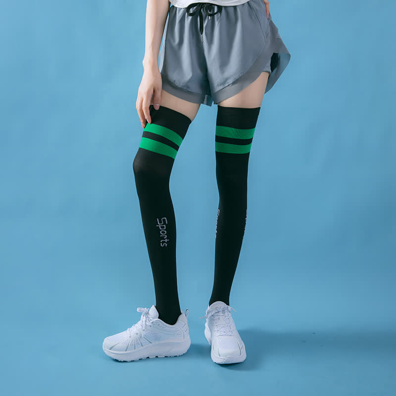 Plusock Fitness Compression Thigh High Socks(2 Pairs)