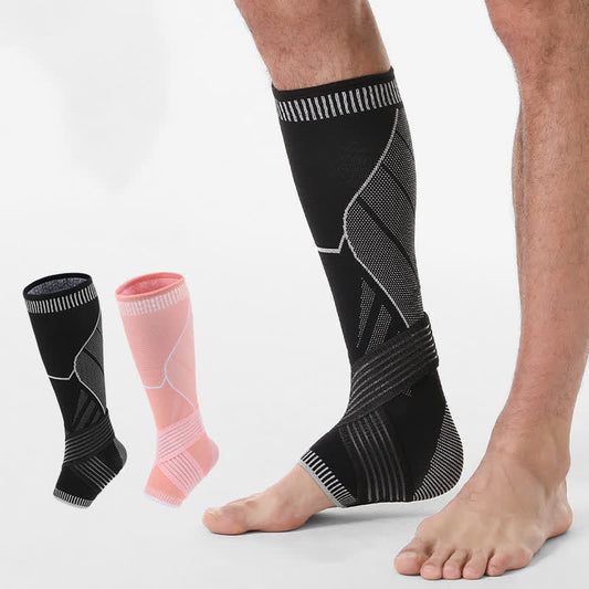 Plusock Non-slip Strap Compression Calf Ankle Sleeves