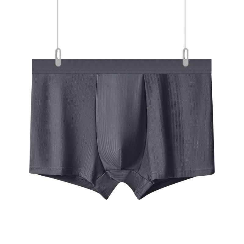 Plus Size High Elastic Men's High-waisted Boxer Briefs(3 Packs)