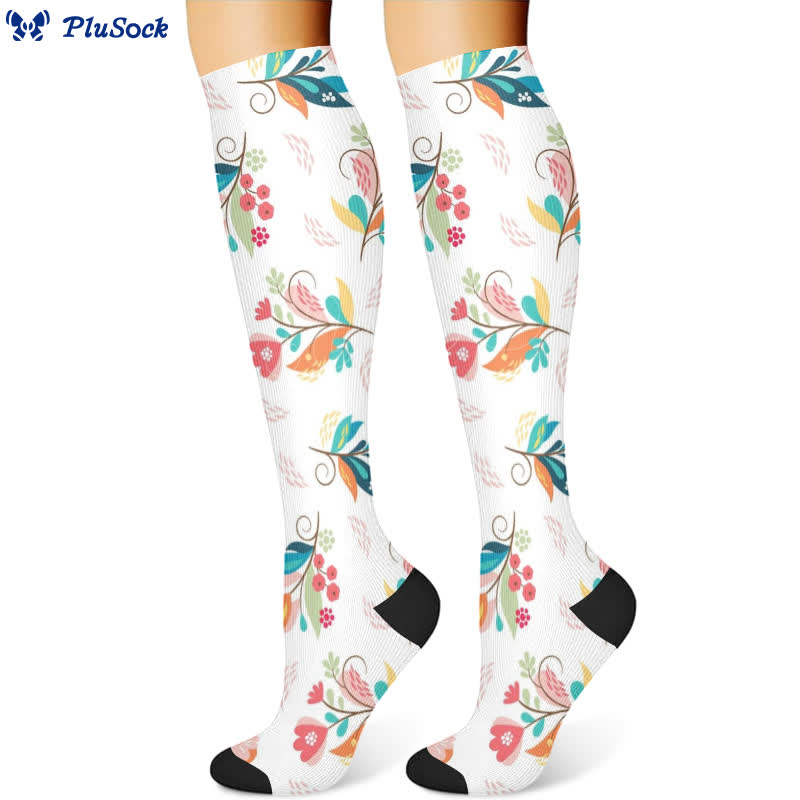 Artistic Floral Compression Socks(3 Pairs)