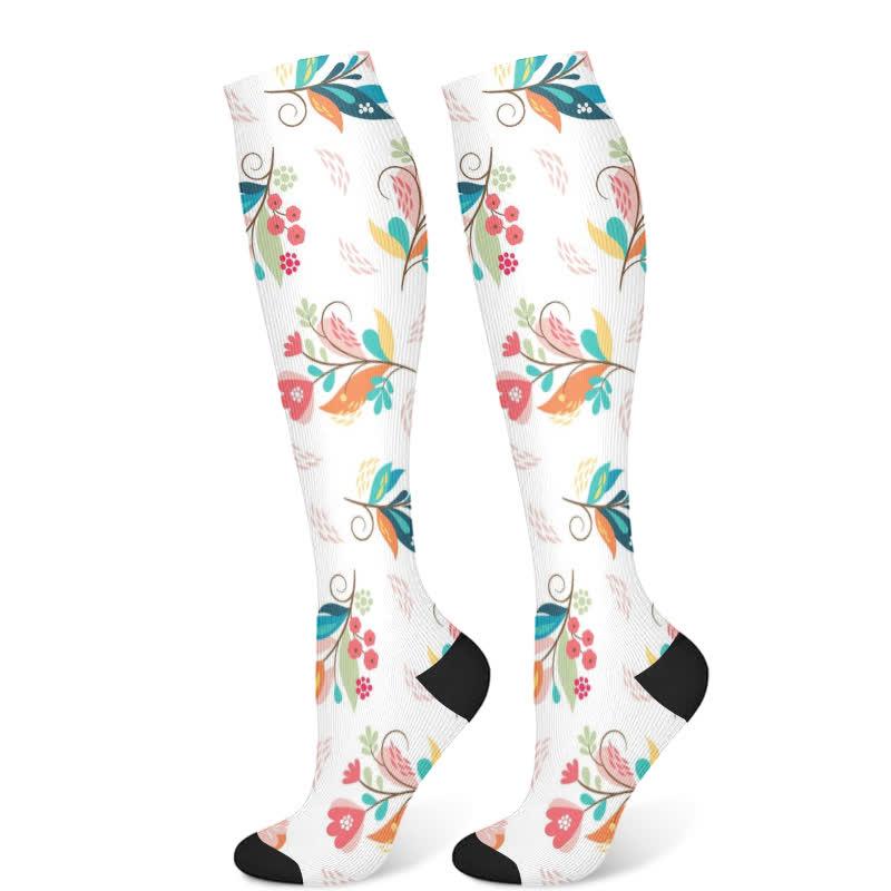 Artistic Floral Compression Socks(3 Pairs)